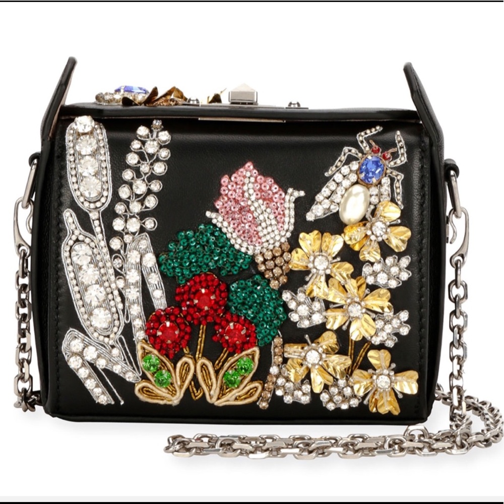 Embellished Black Designer Handbag